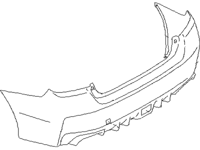 Subaru 57704VA020 Bumper Face Rear Sdn