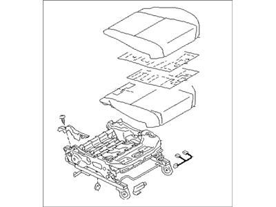 Subaru 64139VA400VH Cushion Assembly OCCUPANT Front