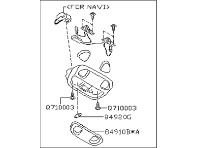 Subaru 84621VA210JC Lamp Assembly Map Std