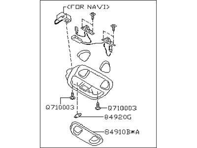 Subaru 84621VA120JC Map Lamp Assembly