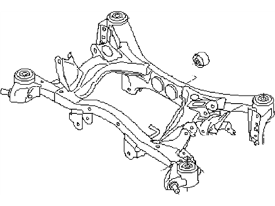 Subaru 20152FG001 Rear Suspension Frame Sub Assembly