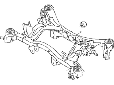 Subaru 20152FG023 Rear Suspension Frame Sub Assembly