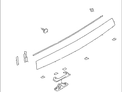 Subaru 91112FG101 GARNISH Assembly Trunk