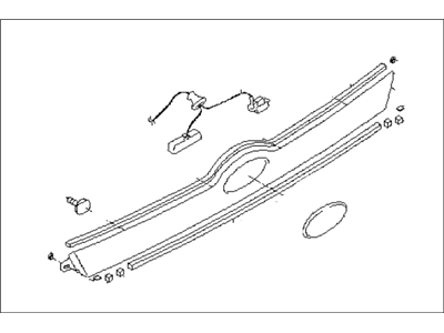 Subaru 91112FG142RL GARNISH Assembly Rg