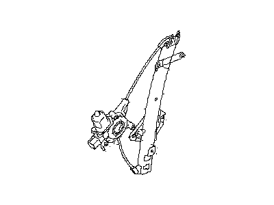 Subaru 61042FG001 Regulator & Mot Assembly Rear RH