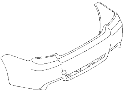 Subaru 57704FG050 Bumper Face Rear