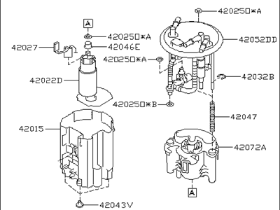 Subaru Impreza STI Fuel Pump - 42022AG040