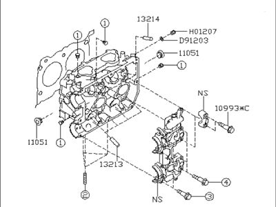 Subaru Cylinder Head - 11063AB480