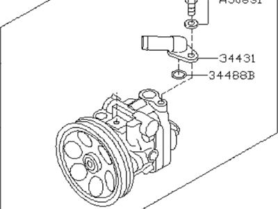 Subaru Power Steering Pump - 34430FG010