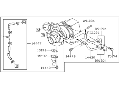 Subaru 14411AA710 TURBOCHARGER Assembly