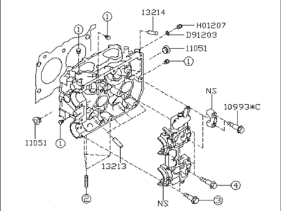 2008 Subaru Impreza STI Cylinder Head - 11039AC070