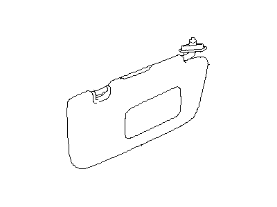 Subaru 92011FG190JC Right Sun Visor Assembly