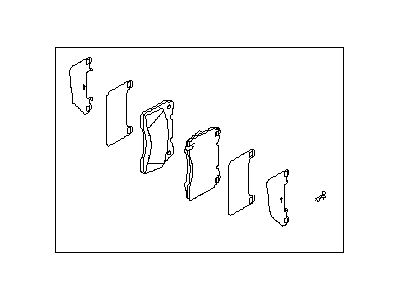 2010 Subaru Impreza WRX Brake Pad Set - 26296SC000