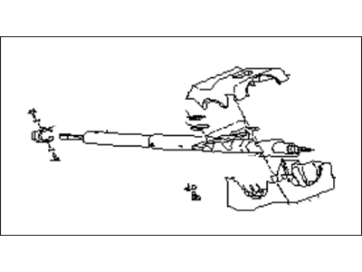 Subaru 34340AA010BI Column Cover Assembly Rigid