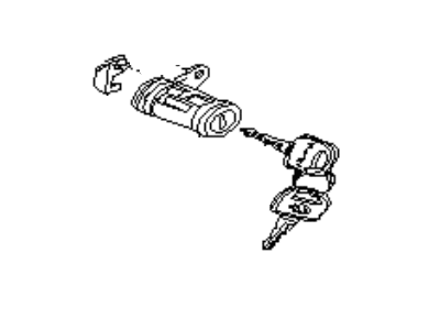Subaru 57460AA110 Door Lock Cylinder, Left