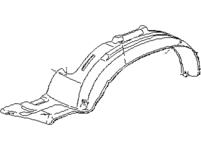 Subaru 59120AA030 Splash Guard LH