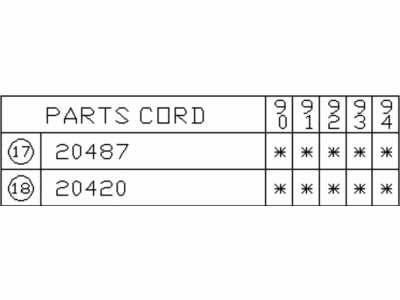 Subaru 20420AA001