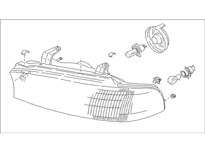 1997 Subaru Legacy Headlight - 84001AC022