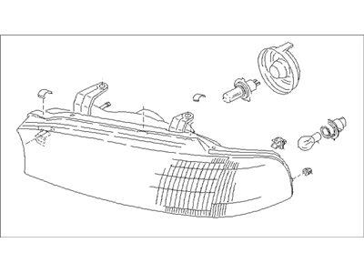 1997 Subaru Outback Headlight - 84001AC022