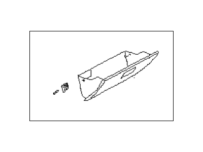 1997 Subaru Outback Glove Box - 66510AC010MU