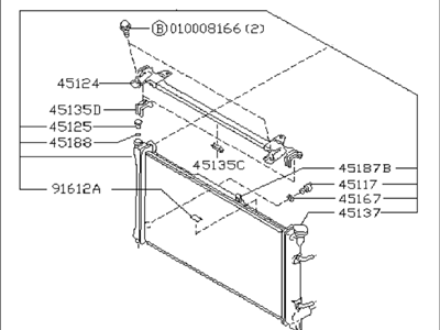 Subaru 45199AC110 Radiator Assembly