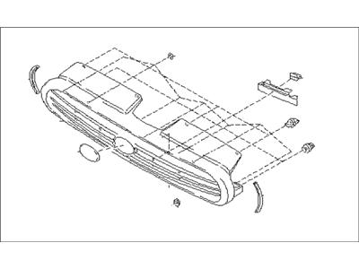 1998 Subaru Outback Grille - 91061AC161