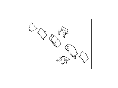 1994 Subaru Legacy Brake Pad Set - 26296AA061