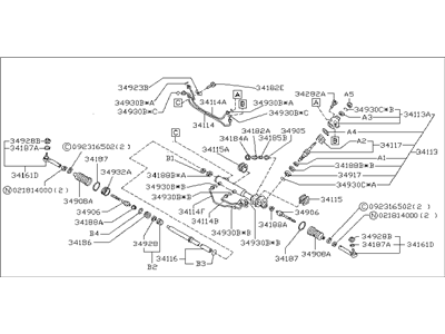 Subaru 34110AC040 Power Steering Gear Box Assembly