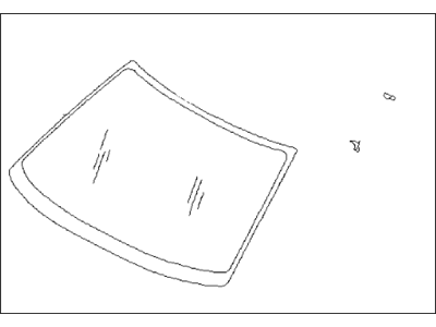 Subaru 65009AC500NF Front Window Glass