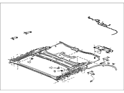 Subaru SVX Sunroof - 65411PA000