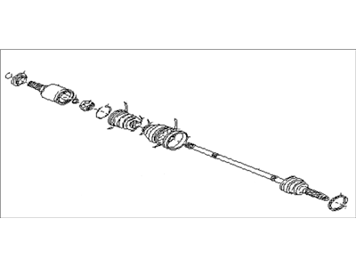 Subaru 28021PA032 Rear Drive Shaft Assembly, Left