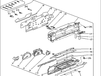 1992 Subaru SVX Instrument Cluster - 85012PA100