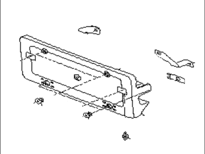 Subaru 57792PA010 Base License Plate Assembly