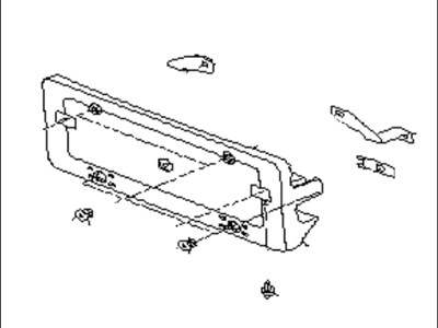 1996 Subaru SVX License Plate - 57792PA010