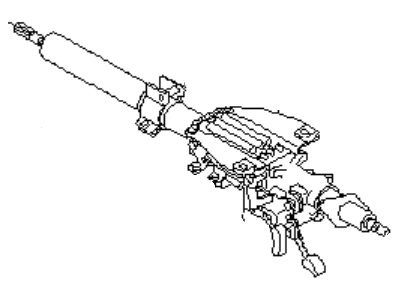 Subaru SVX Steering Shaft - 34500PA042