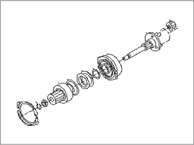 1994 Subaru Impreza Starter Shaft - 23328AA040