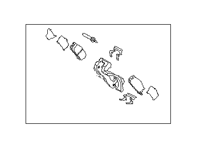 Subaru SVX Brake Pad Set - 26296PA040