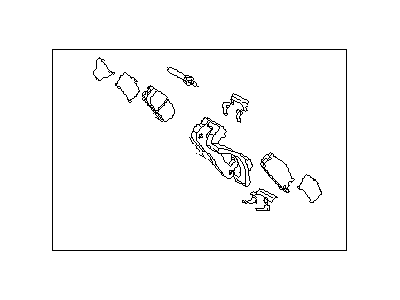 1992 Subaru SVX Brake Pad Set - 26296PA040