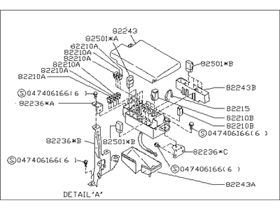 Subaru 82232PA110 Main Fuse Box Assembly