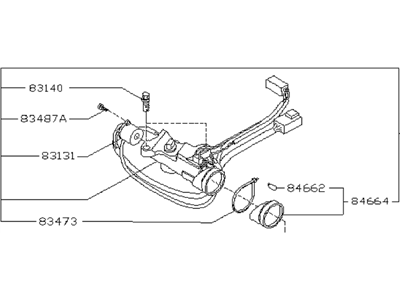 Subaru 83121PA020 Ignition STARTER/STEERING Lock