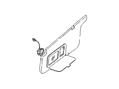 Subaru 92010PA271EO Left Sun Visor Assembly