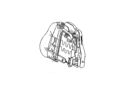 Subaru 64250PA350EO Front Seat Back Rest Cover Complete