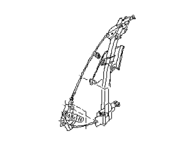 Subaru 62101PA100 Regulator Power Door RH
