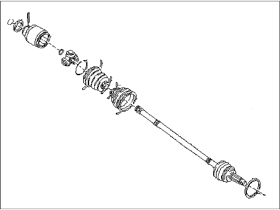 1996 Subaru SVX Axle Shaft - 28021PA061