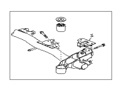 1988 Subaru XT Rear Crossmember - 21072GA790