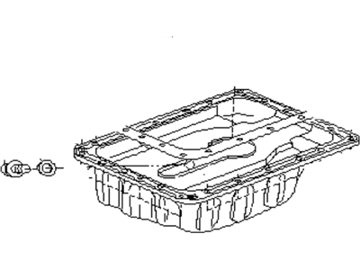 1991 Subaru Loyale Oil Pan - 11109AA011