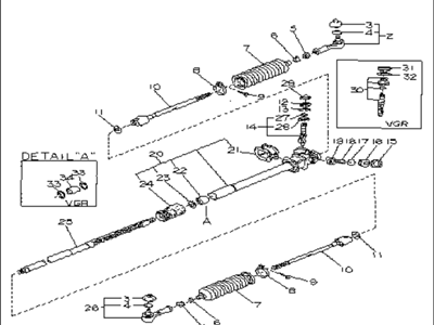 1985 Subaru XT Rack And Pinion - 31200GA450