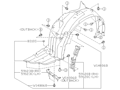 Subaru 59120AN04A