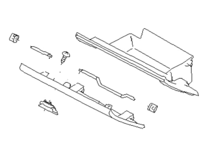 Subaru Legacy Glove Box - 66121AN00A