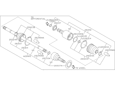 2021 Subaru Legacy Axle Shaft - 28421AN000